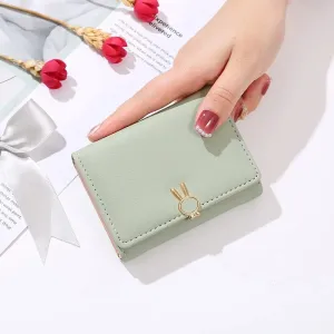 ✨ Kawaii Bunny Wallet 🐰 | Cute PU Leather Clutch for Girls & Students 🌸💖