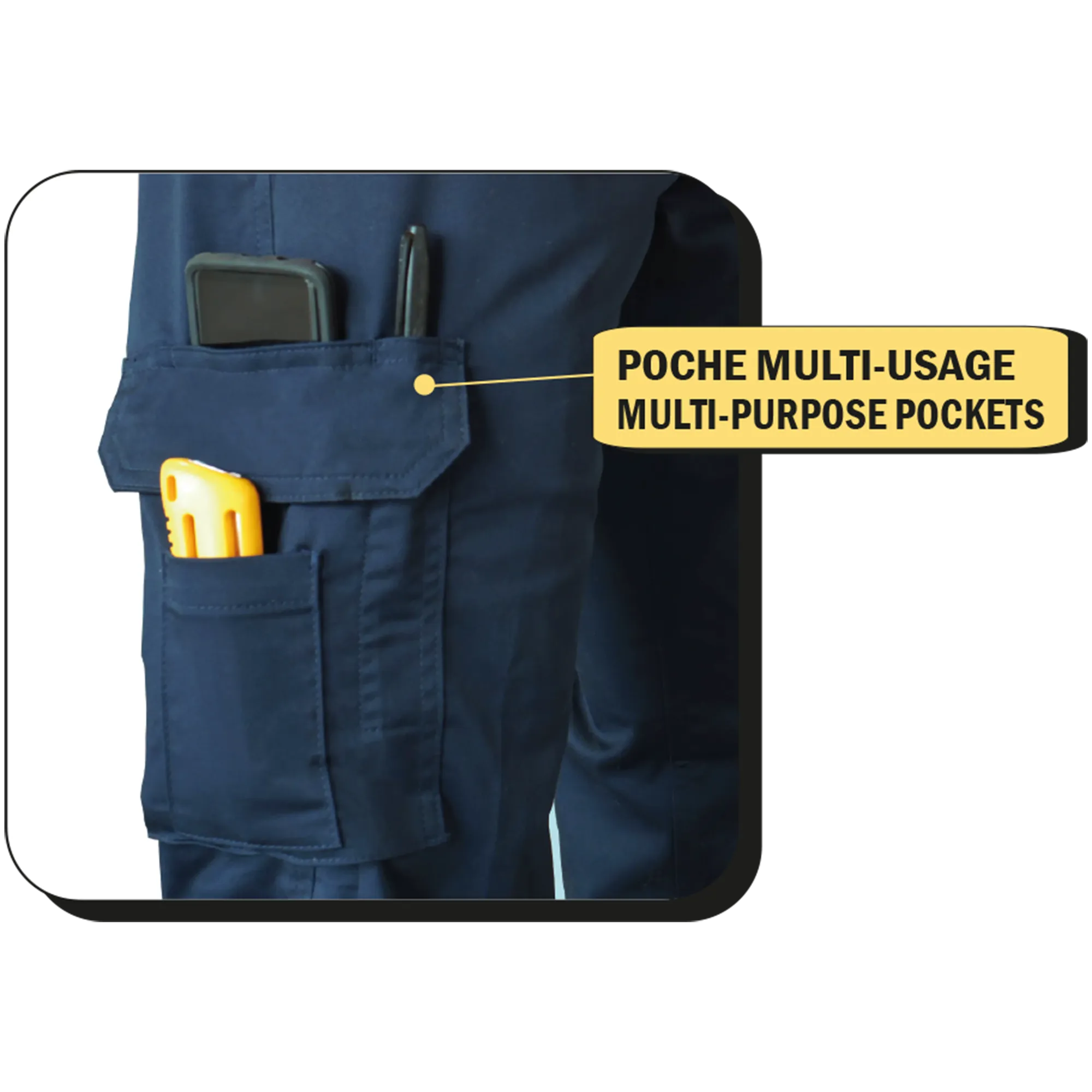 011EX - Pantalon travail cargo extensible||011EX - Workwear Stretch cargo pant