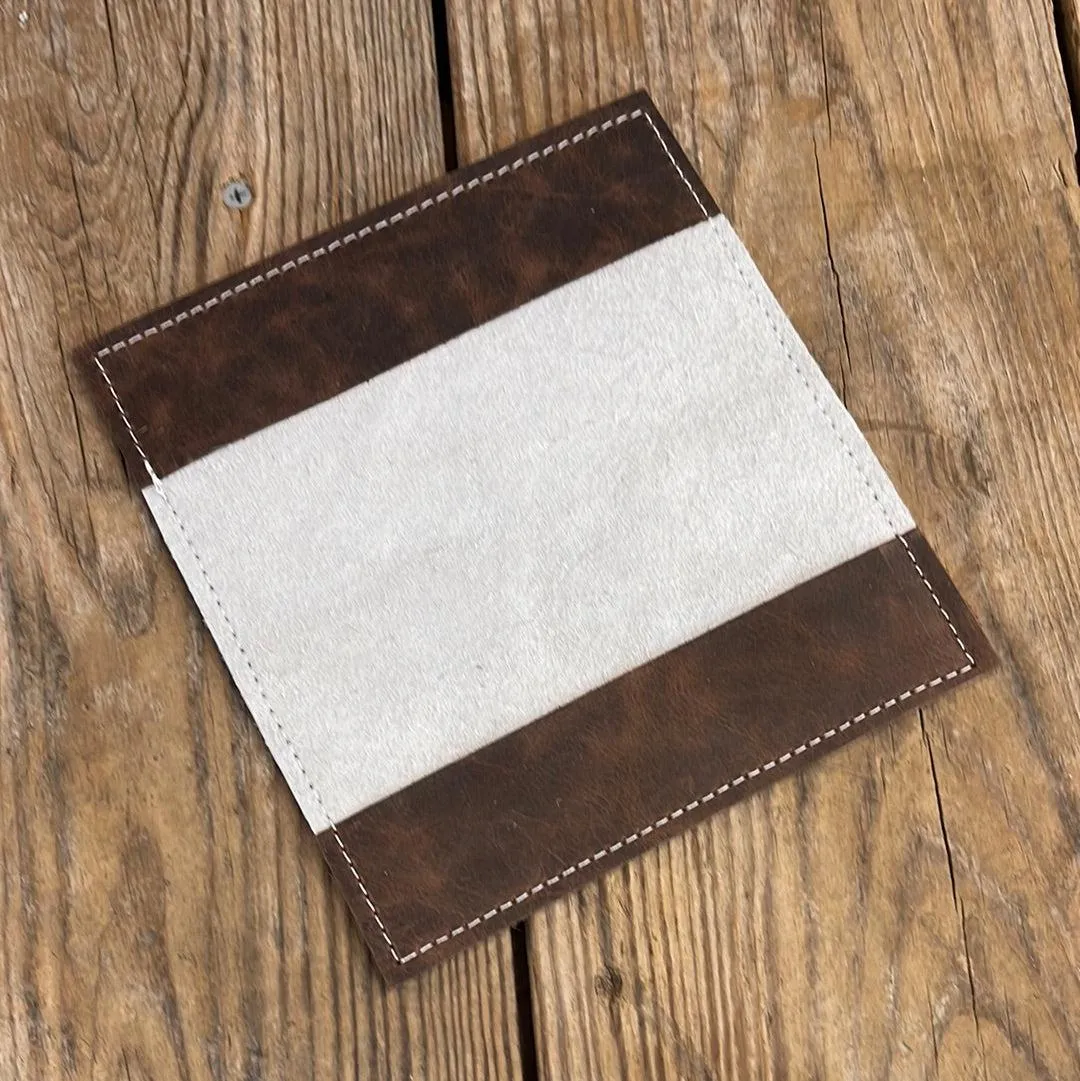 077 Checkbook Cover - Longhorn w/ Evergreen Tool