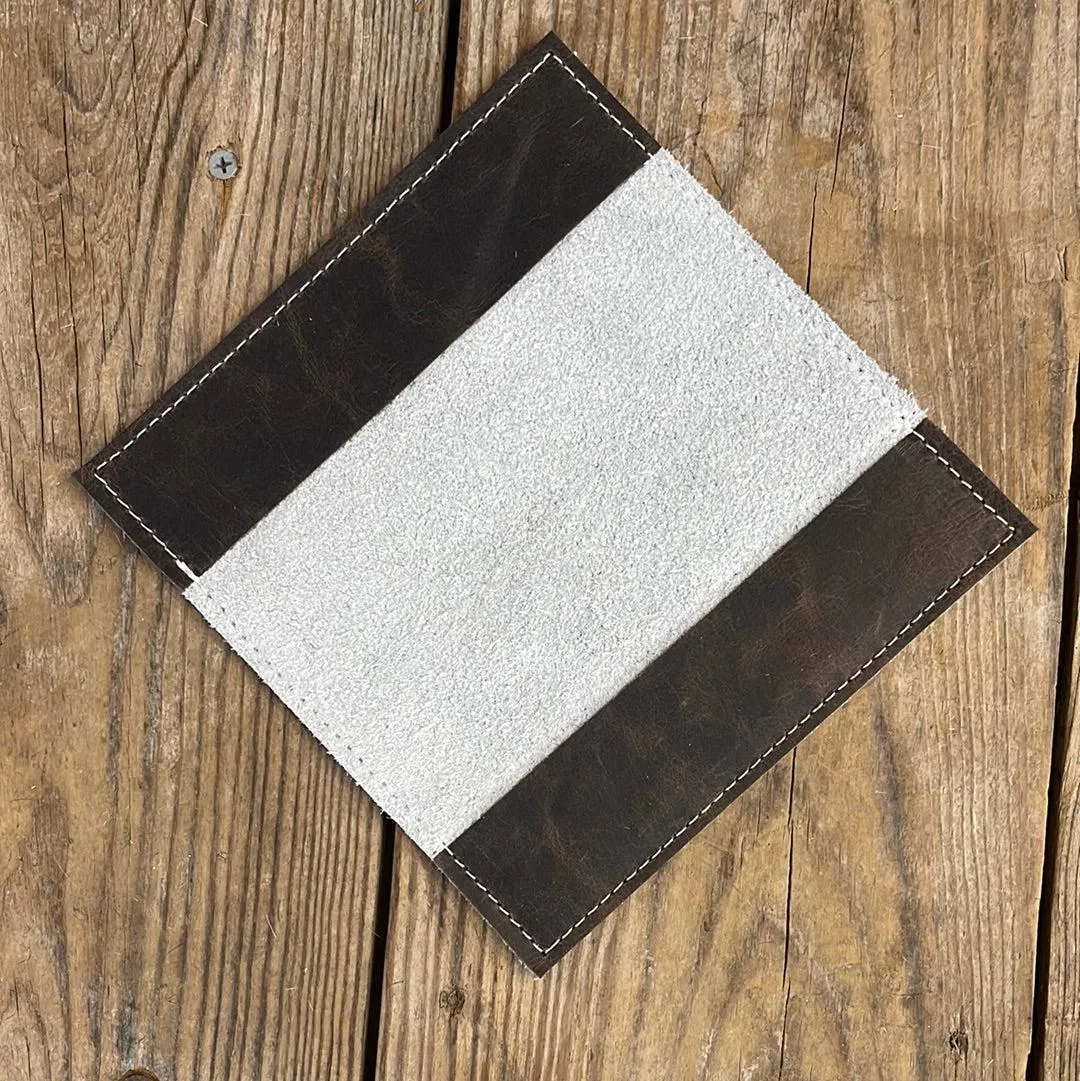 080 Checkbook Cover - Black w/ Aqua Croc