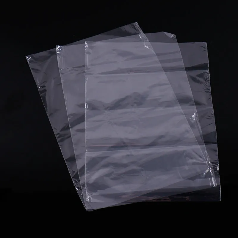 100Pcs PVC Heat Shrink Film Bags DIY Hair Dryer Heat Seal Flat Pocket Waterproof Storage Bags Remote Control Dust-proof Waterproof Heat Film