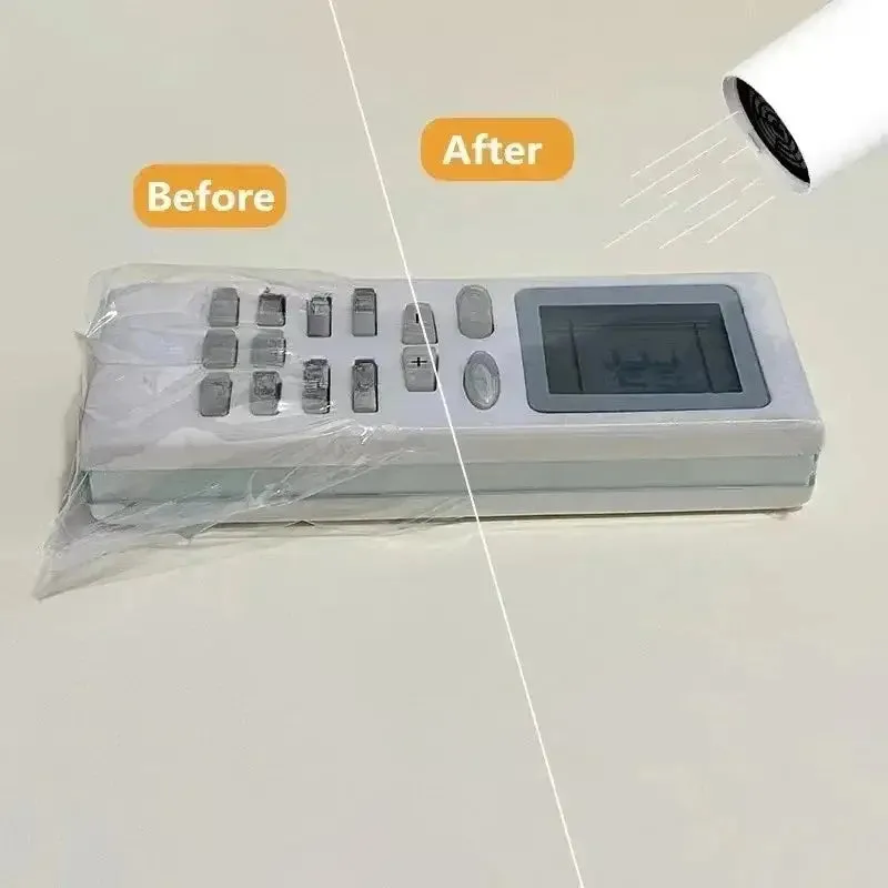 100Pcs PVC Heat Shrink Film Bags DIY Hair Dryer Heat Seal Flat Pocket Waterproof Storage Bags Remote Control Dust-proof Waterproof Heat Film