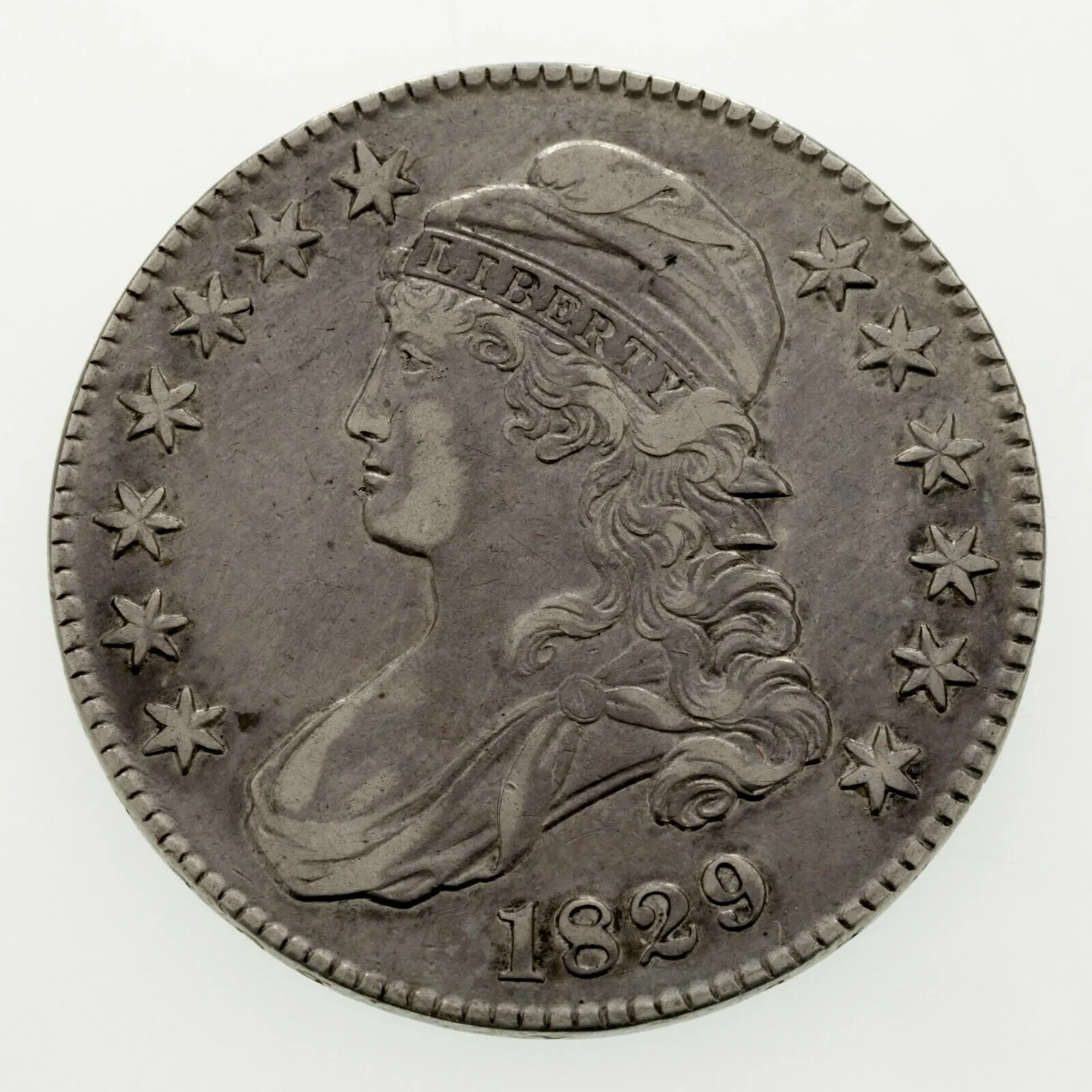 1829 Capped Bust Half Dollar in Extra Fine Condition