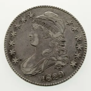 1829 Capped Bust Half Dollar in Extra Fine Condition