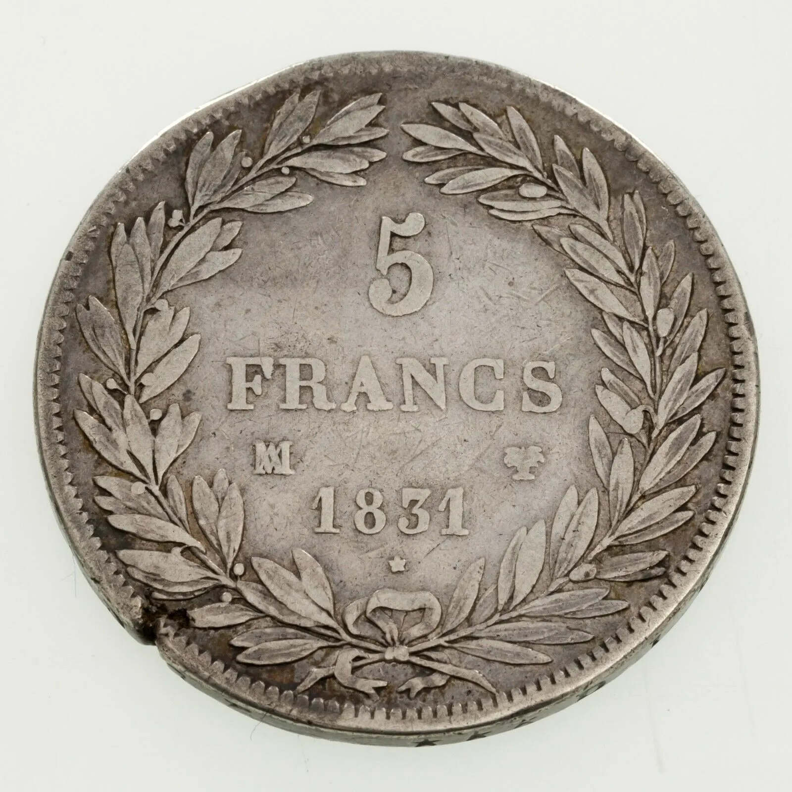 1831-1839 France 5 Francs Silver Coin Lot of 2, KM 735.1, 749.7