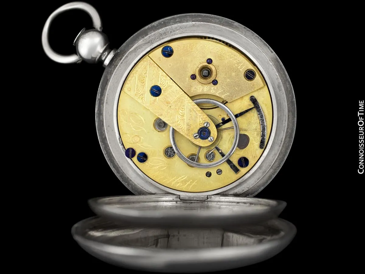 1864 Waltham P.S. Bartlett Civil War 18 size Coin Silver Pocket Watch - Same Brand Given to Abraham Lincoln at Gettysburg
