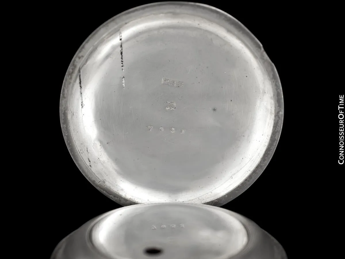 1864 Waltham P.S. Bartlett Civil War 18 size Coin Silver Pocket Watch - Same Brand Given to Abraham Lincoln at Gettysburg
