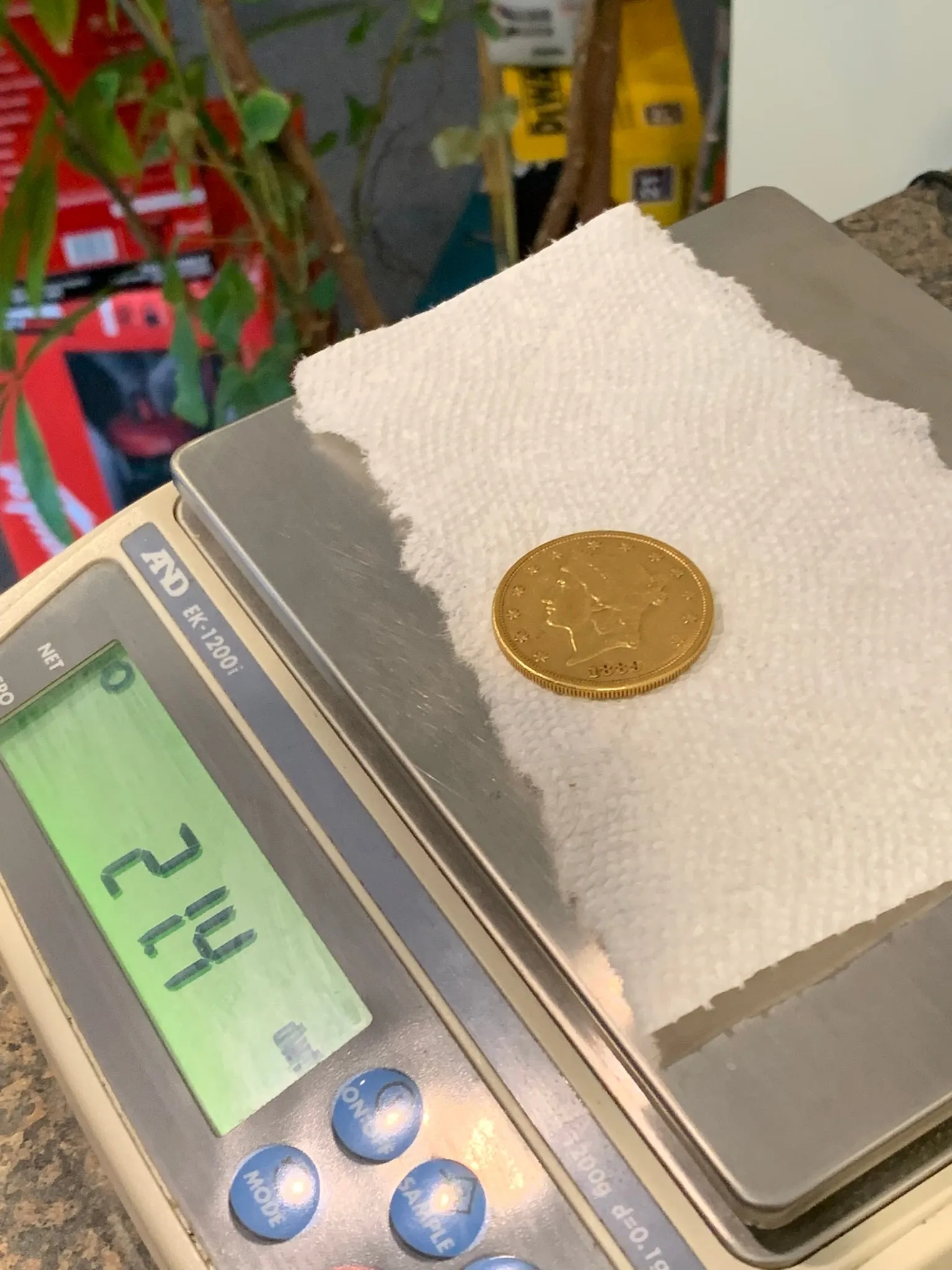 1889-S $20 Dollar Liberty Head Double Eagle Gold Coin