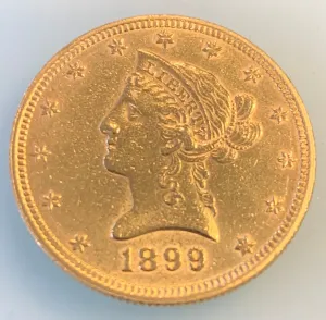 1899  $10 Dollar Liberty Gold Eagle Coin