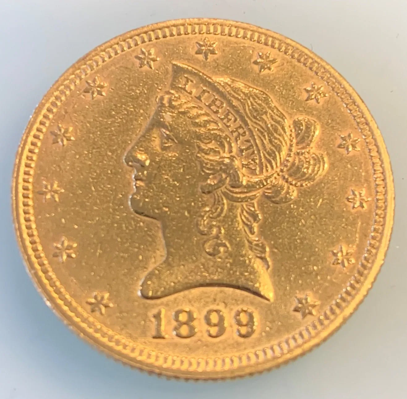 1899  $10 Dollar Liberty Gold Eagle Coin