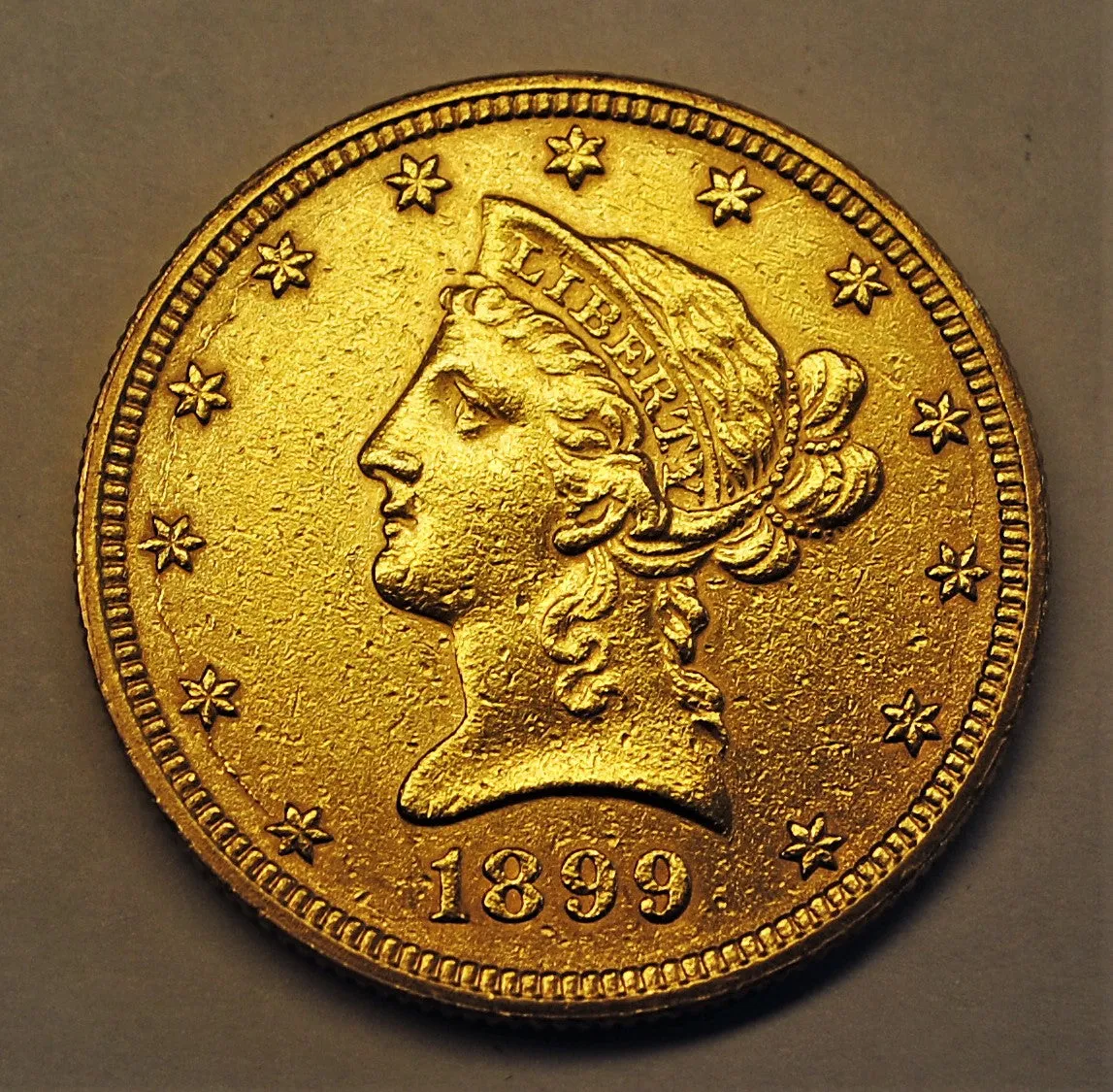 1899  $10 Dollar Liberty Gold Eagle Coin