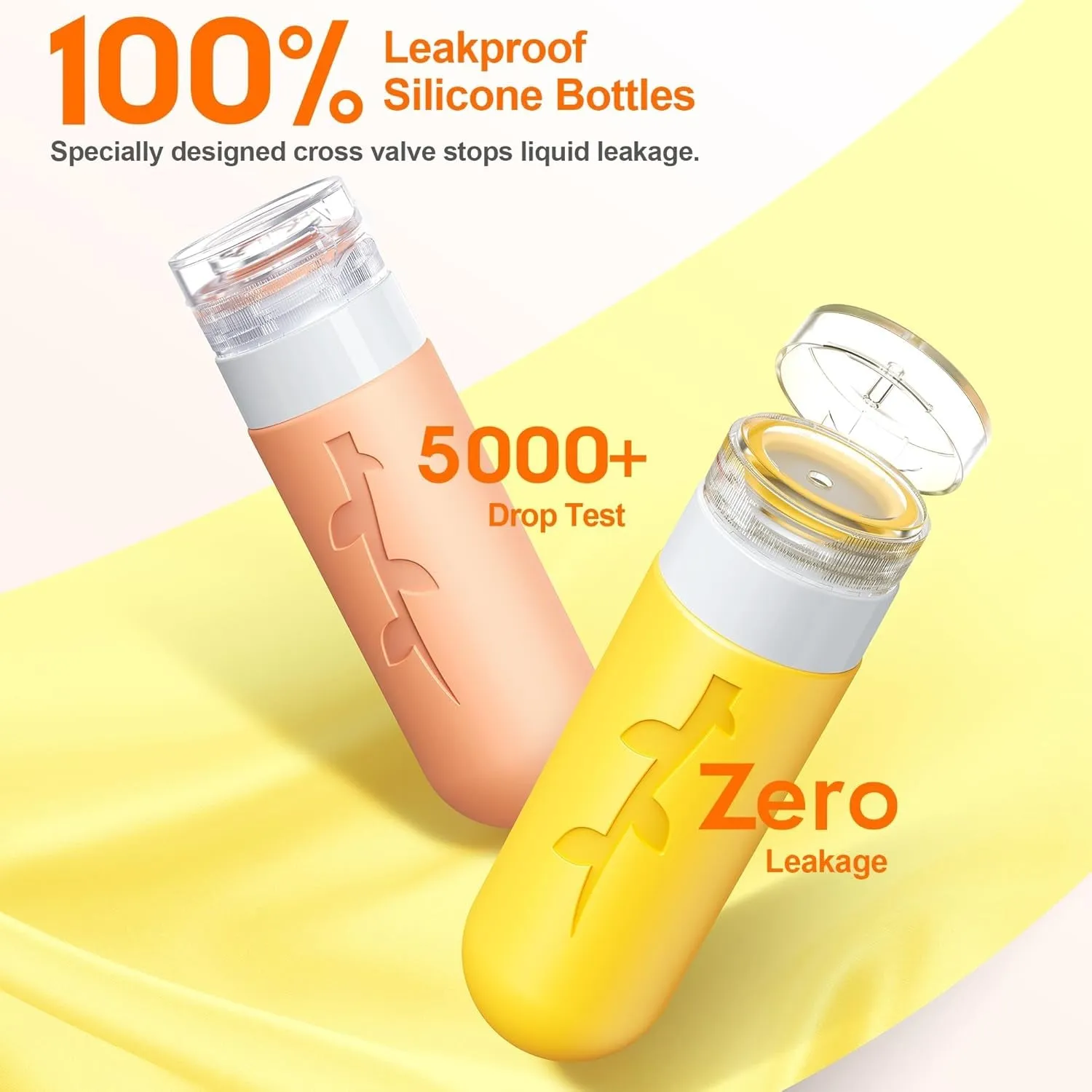 19 Pack Travel Bottles for Toiletries, Silicone TSA Approved Travel Size Containers for Toiletries Leak Proof Refillable Travel Essentials for Shampoo Conditioner Lotion Toiletry Bottles