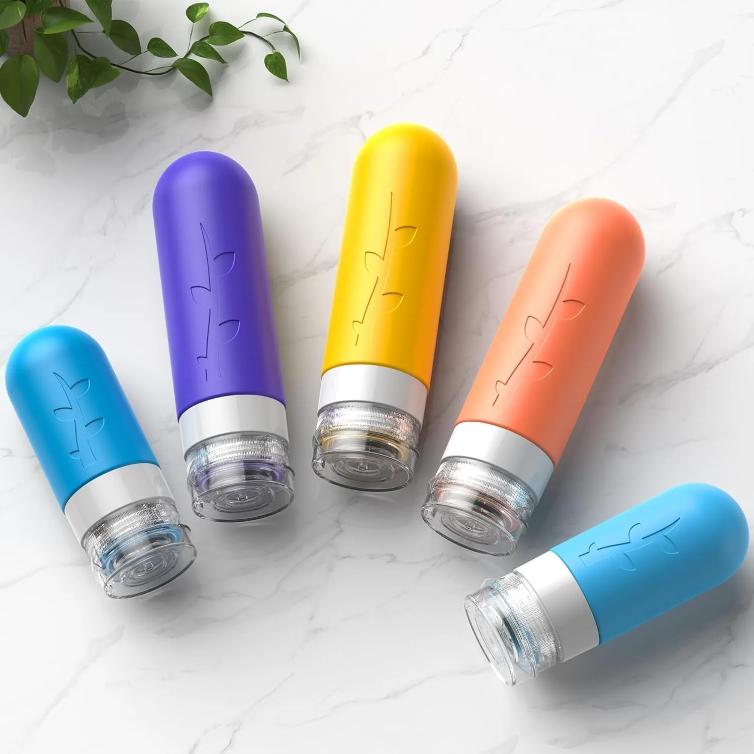 19 Pack Travel Bottles for Toiletries, Silicone TSA Approved Travel Size Containers for Toiletries Leak Proof Refillable Travel Essentials for Shampoo Conditioner Lotion Toiletry Bottles