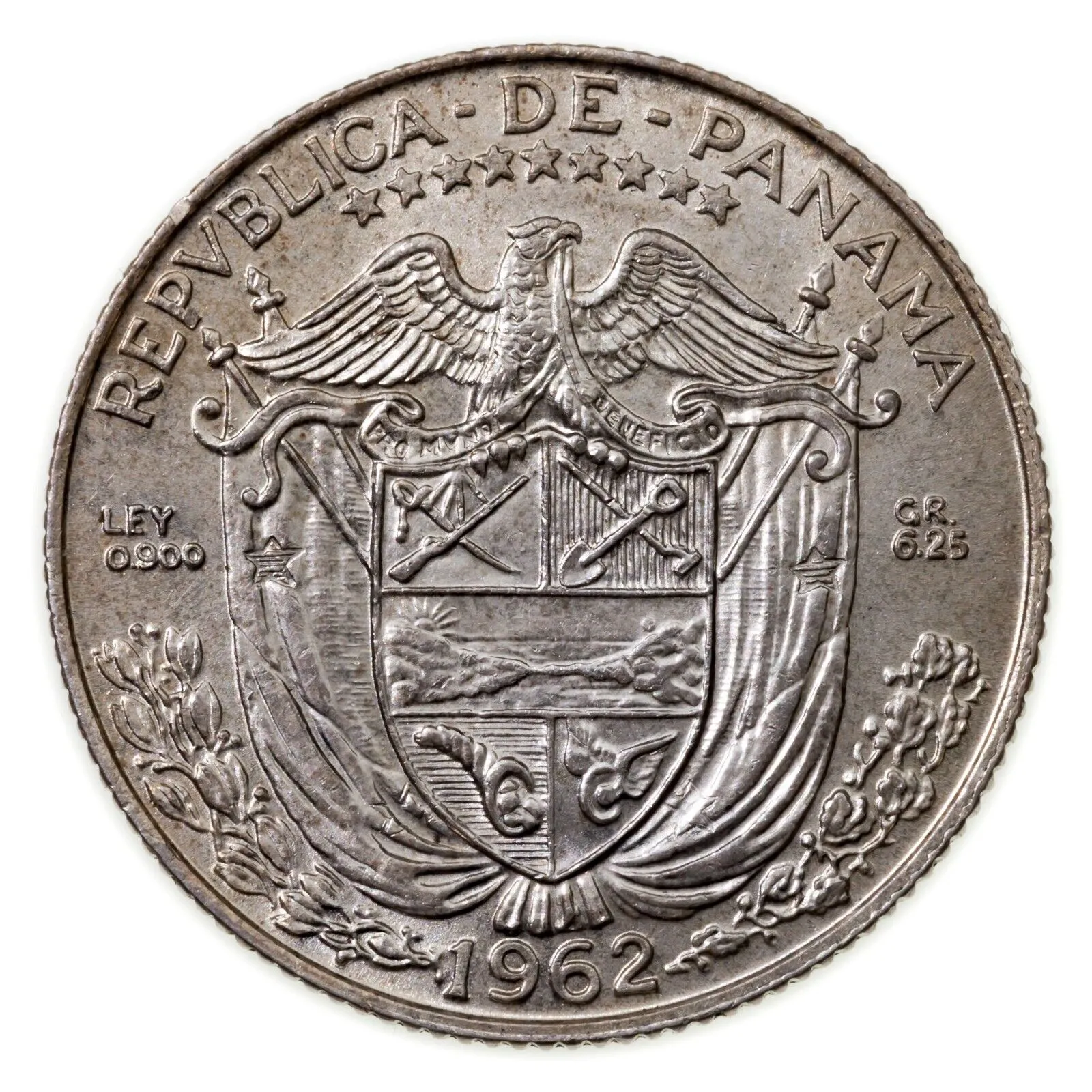 1904-1962 Panama Silver Coin Lot of 4 KM# 2, 10.2, 11.2, 12.2