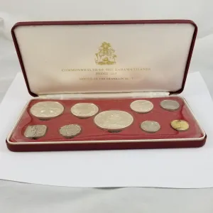 1973 Commonwealth of the Bahamas 9 Coin Proof Set Box Sleeve COA