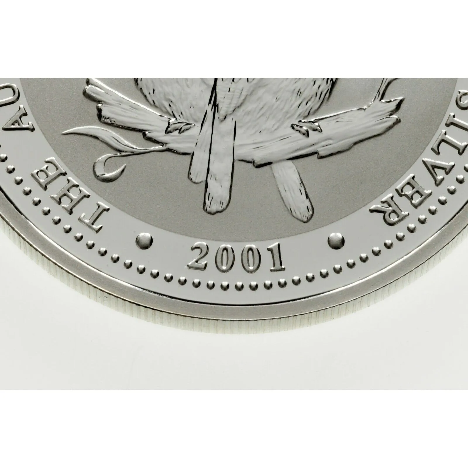 2001 Australia $1 Silver 1oz Kookaburra (BU Condition) KM# 479
