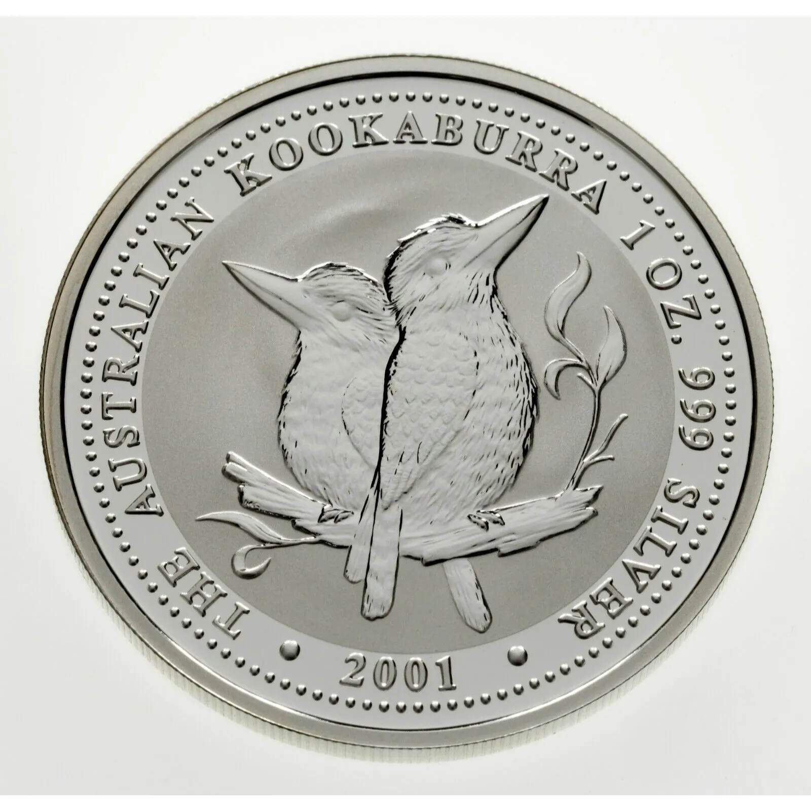 2001 Australia $1 Silver 1oz Kookaburra (BU Condition) KM# 479