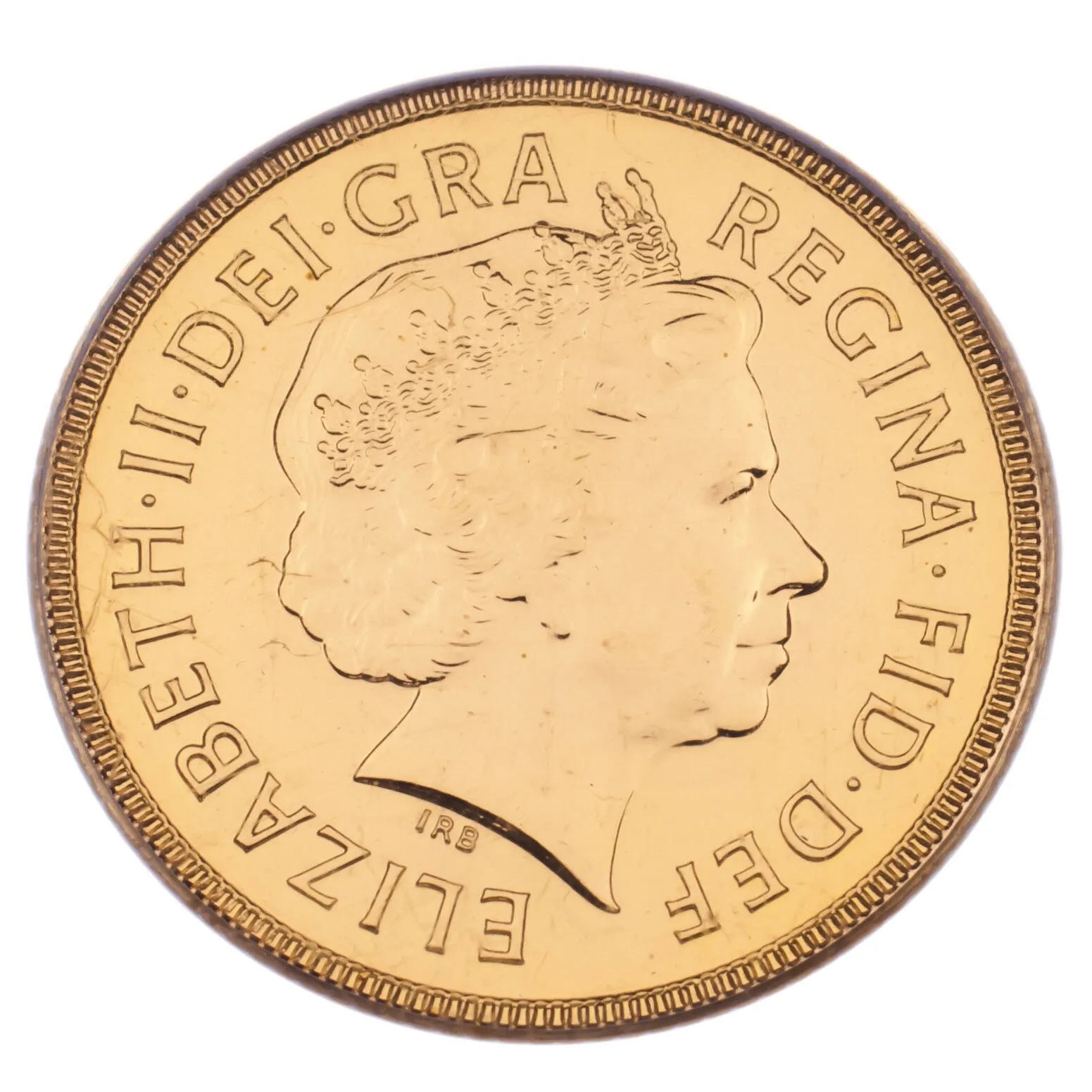 2002 England Shield Gold Sovereign Graded by PCGS as MS-64 (53rd Coin Struck)