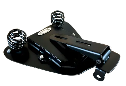 2004-2006 Sportster Harley Spring Seat Mount Kit Ant Brn Oak Leaf Leather  bcs