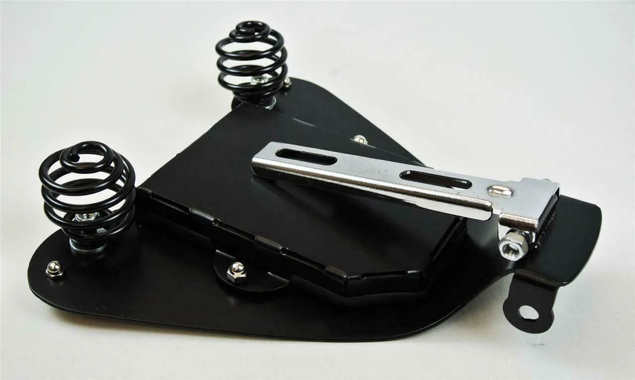 2004-2006 Sportster Harley Spring Solo Seat Mount Kit Ant Tan Tooled Leather bcs