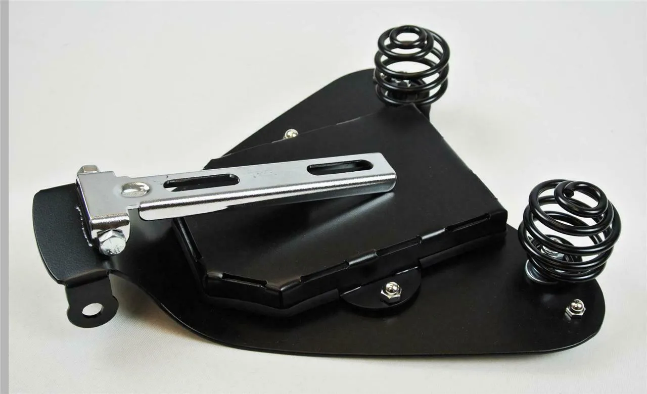 2004-2006 Sportster Harley Spring Solo Seat Mount Kit Ant Tan Tooled Leather bcs