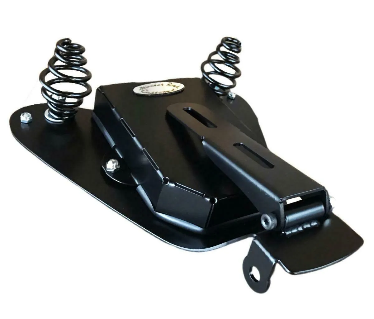 2007-2009 Sportster Harley Spring Seat Mount Kit Ant Brn Oak Leaf Leather bcs