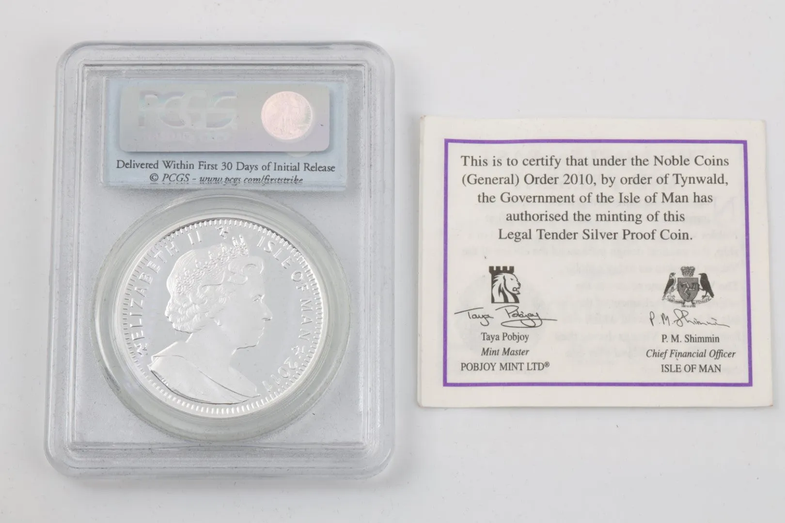 2011 Isle of Man Coin 999 Silver (31.10g.)