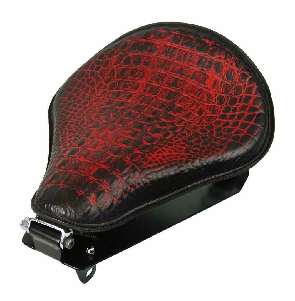 2014-2025 Yamaha Bolt Spring Seat Conversion Kit AntRed Alligator Leather bc MRC