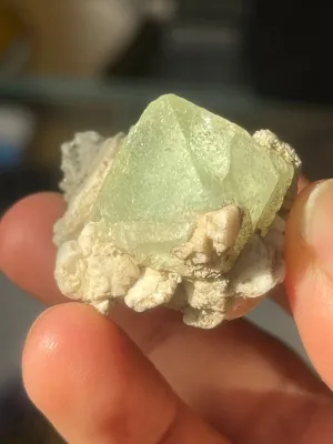 25 Gram Fluorite Crystal on Feldspar from Skardu