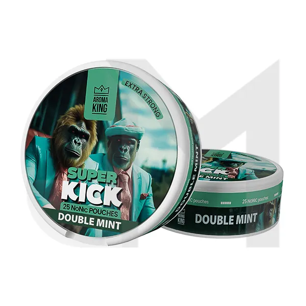 25mg Aroma King Super Kick NoNic Pouches - 25 Pouches