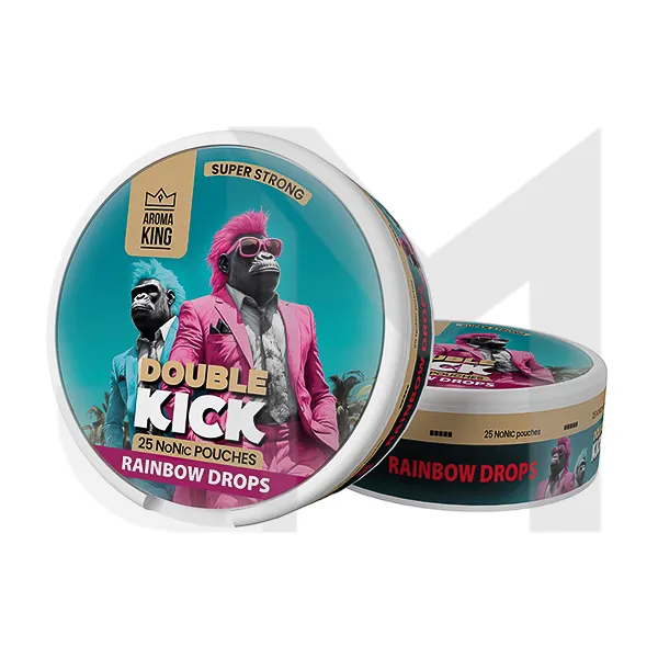 25mg Aroma King Super Kick NoNic Pouches - 25 Pouches