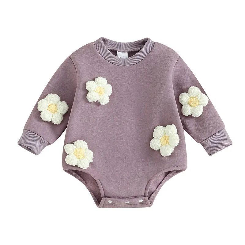 3D Flower Long sleeves