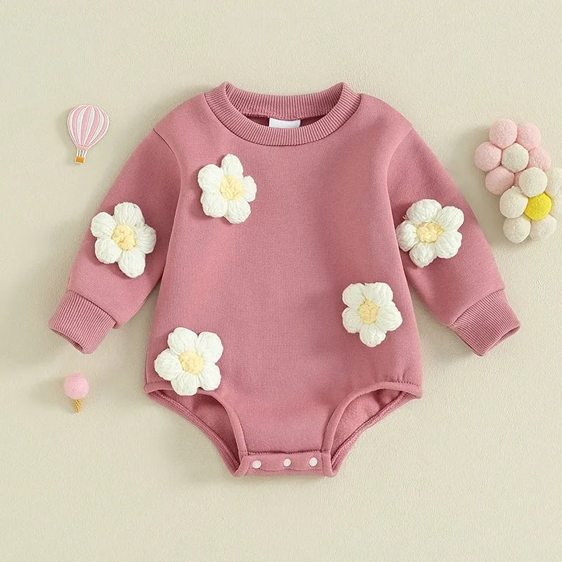 3D Flower Long sleeves