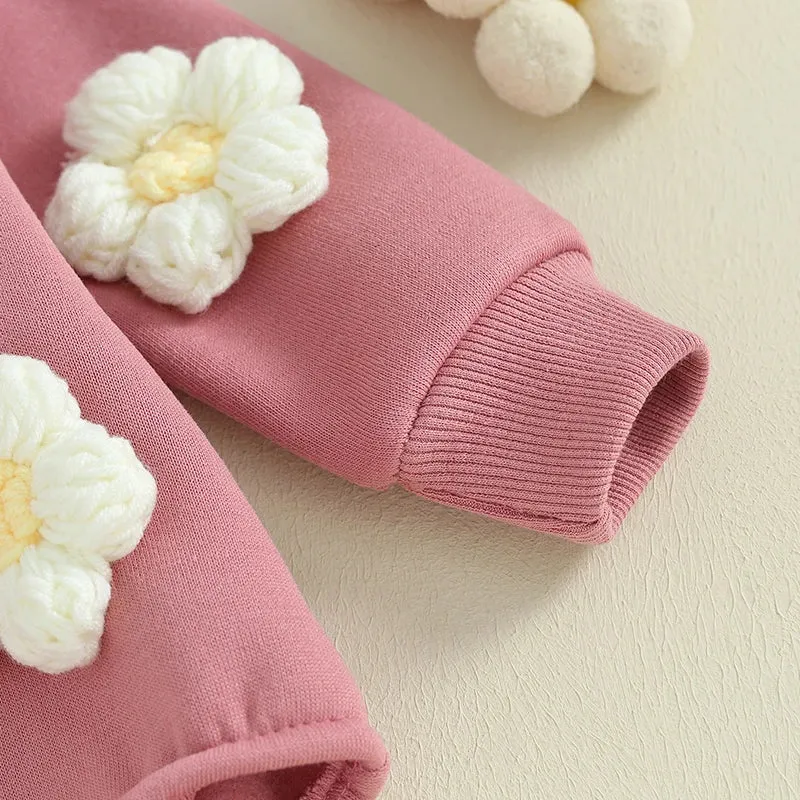3D Flower Long sleeves