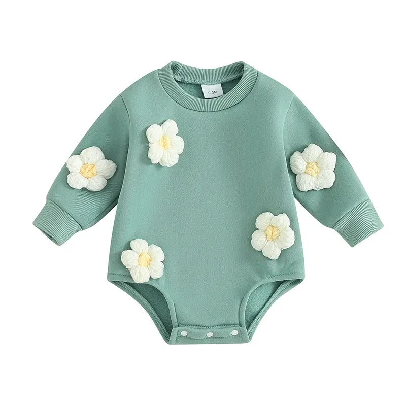 3D Flower Long sleeves