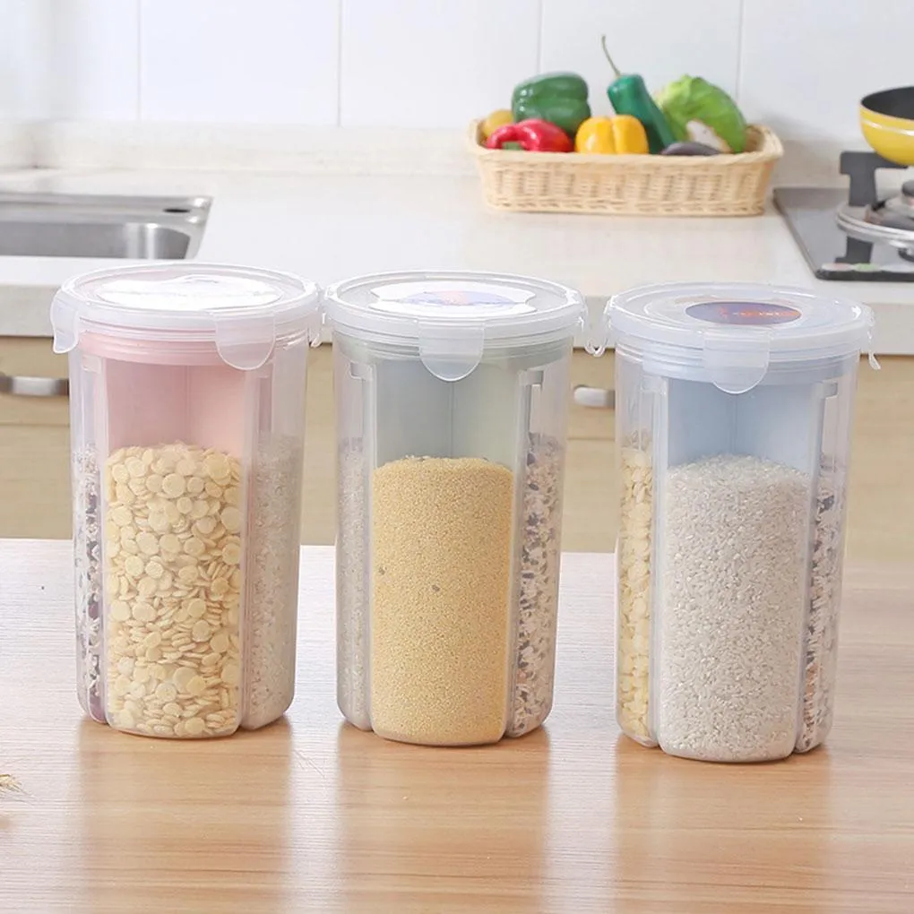 4-compartment Rotating Airtight Storage Box