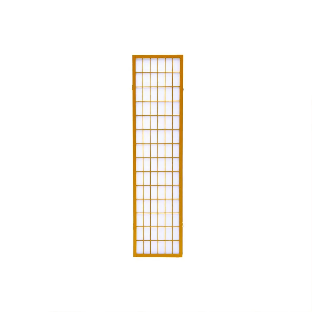 4 Panel Free Standing Foldable  Room Divider Privacy Screen Wood Frame