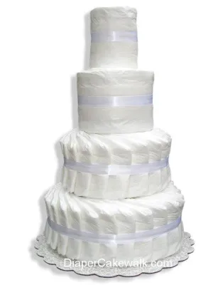4 tier Do-It-Yourself Diaper Cake