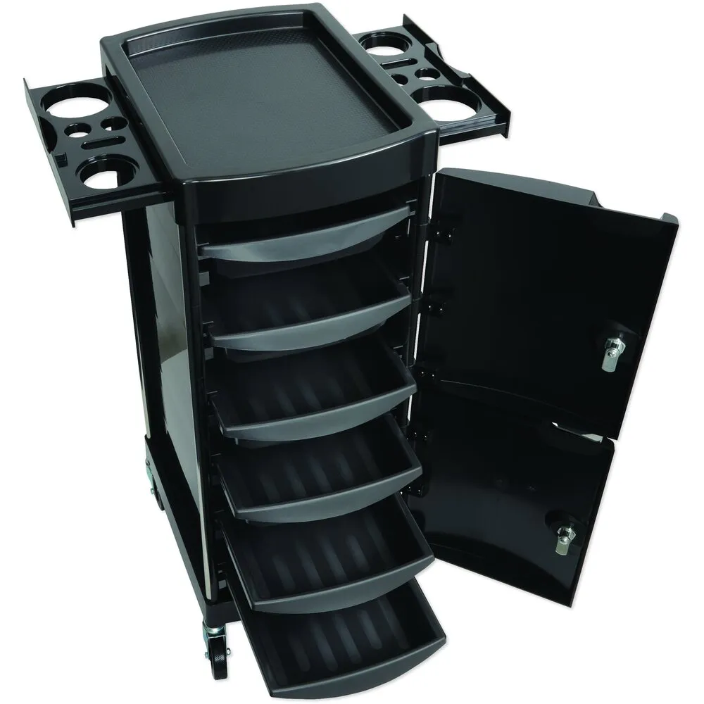 6-Tray Lockable Salon Trolley by Celebrity