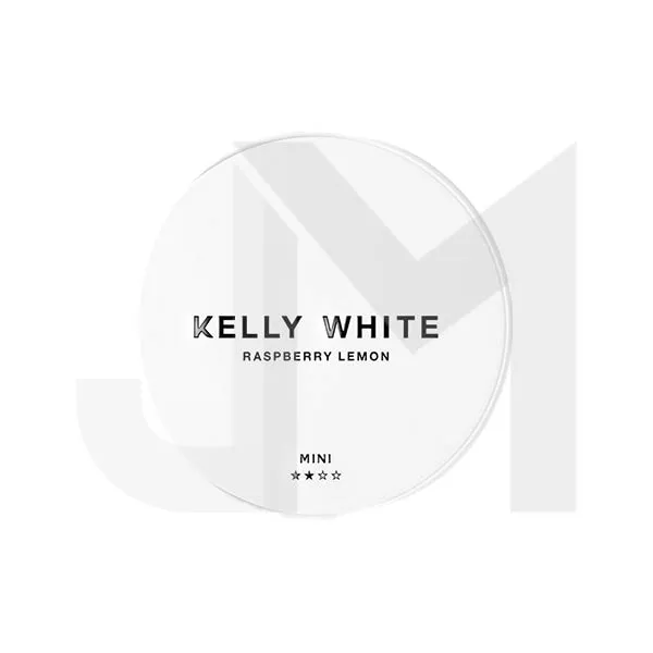 8mg Kelly White Mini Medium Raspberry Lemon Nicotine Pouches - 20 Pouches