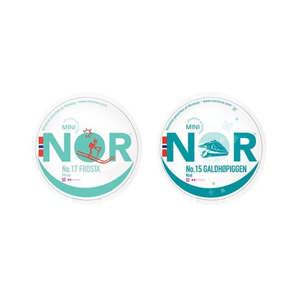8mg NOR Mini Nicotine Pouches - 20 Pouches