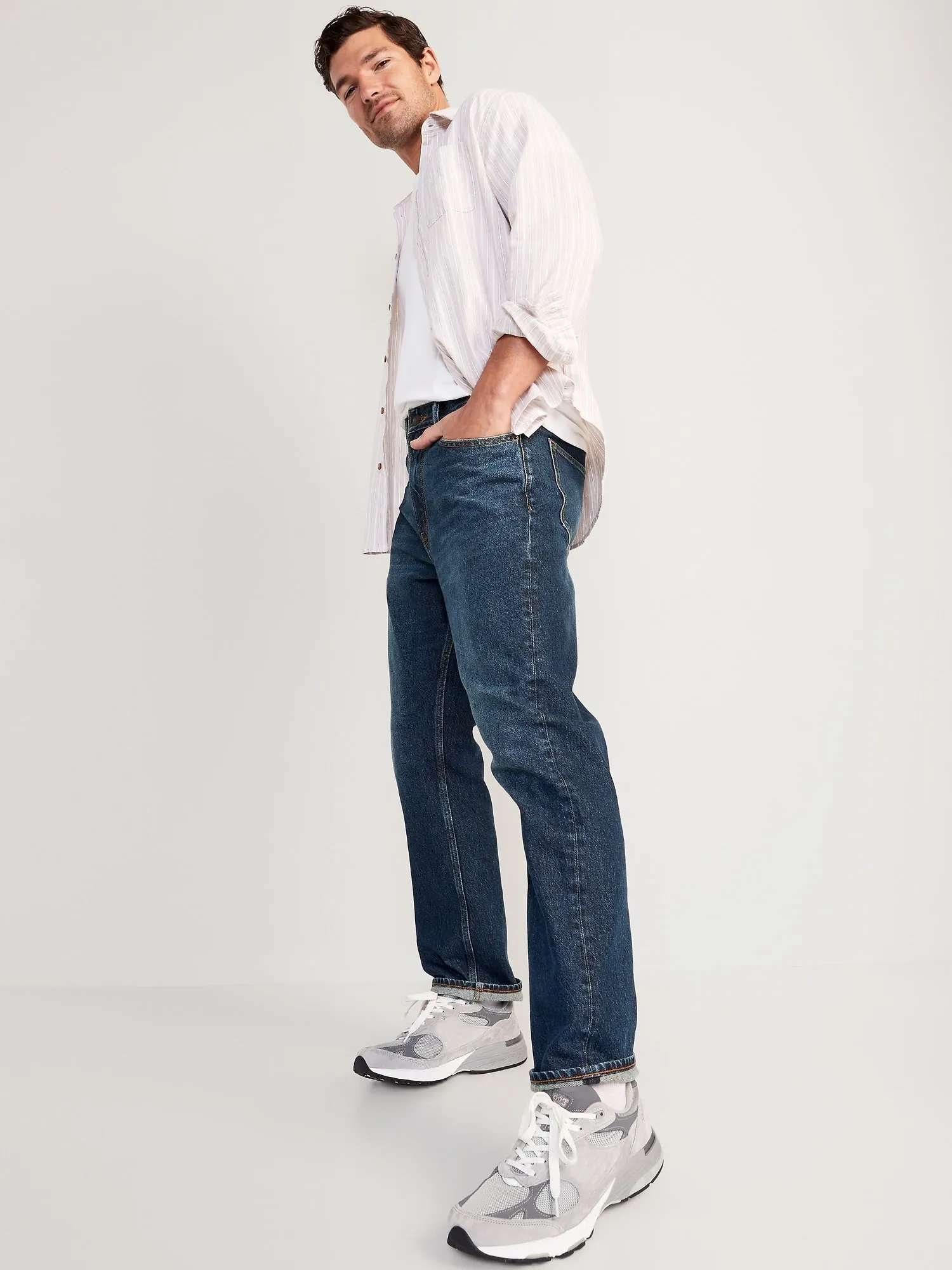 90s Straight Built-In Flex Jeans for Men