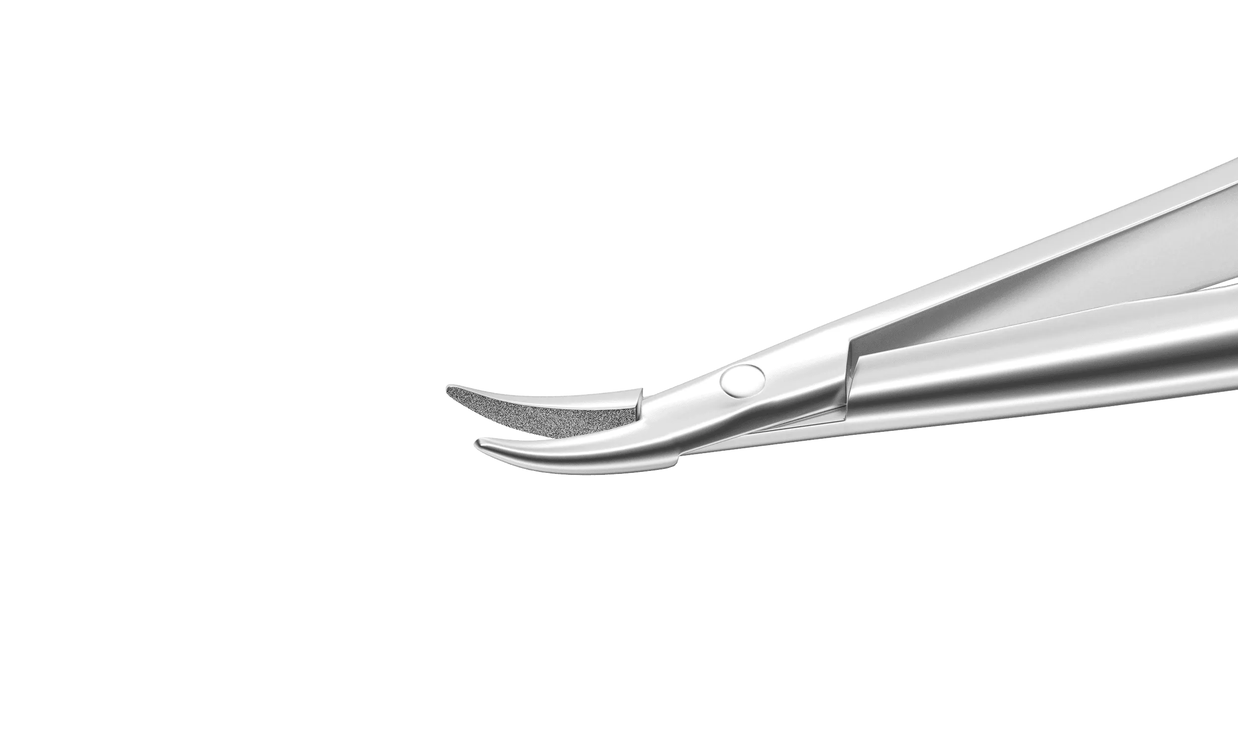 999R 8-091S Barraquer Needle Holder, 12.00 mm Strong Jaws, Curved, without Lock, Long Size, Length 125 mm, Stainless Steel