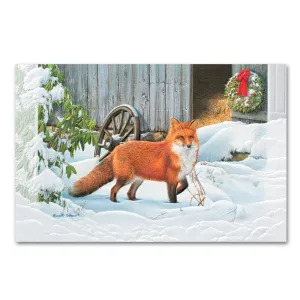 A Frosty Walk Fox Embossed Christmas Cards
