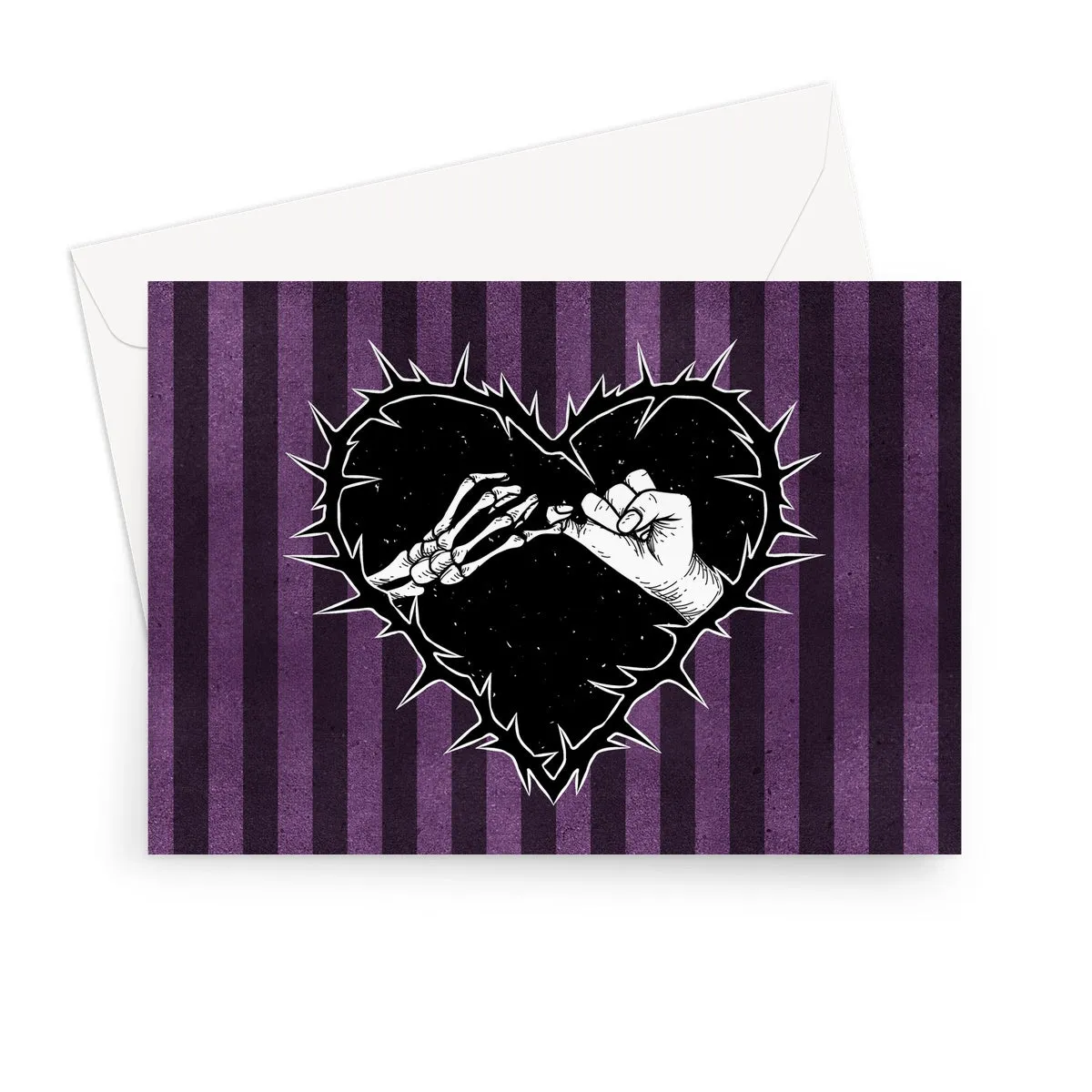 A Promise to the Dead Purple Patterned Greeting Card