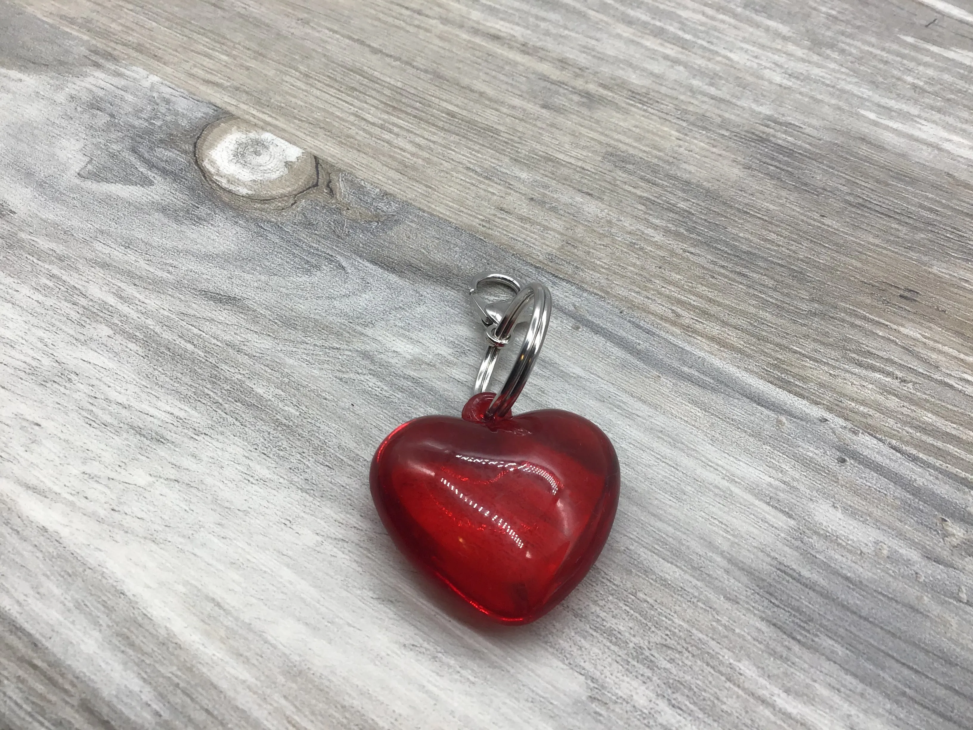Acrylic Heart Keychain