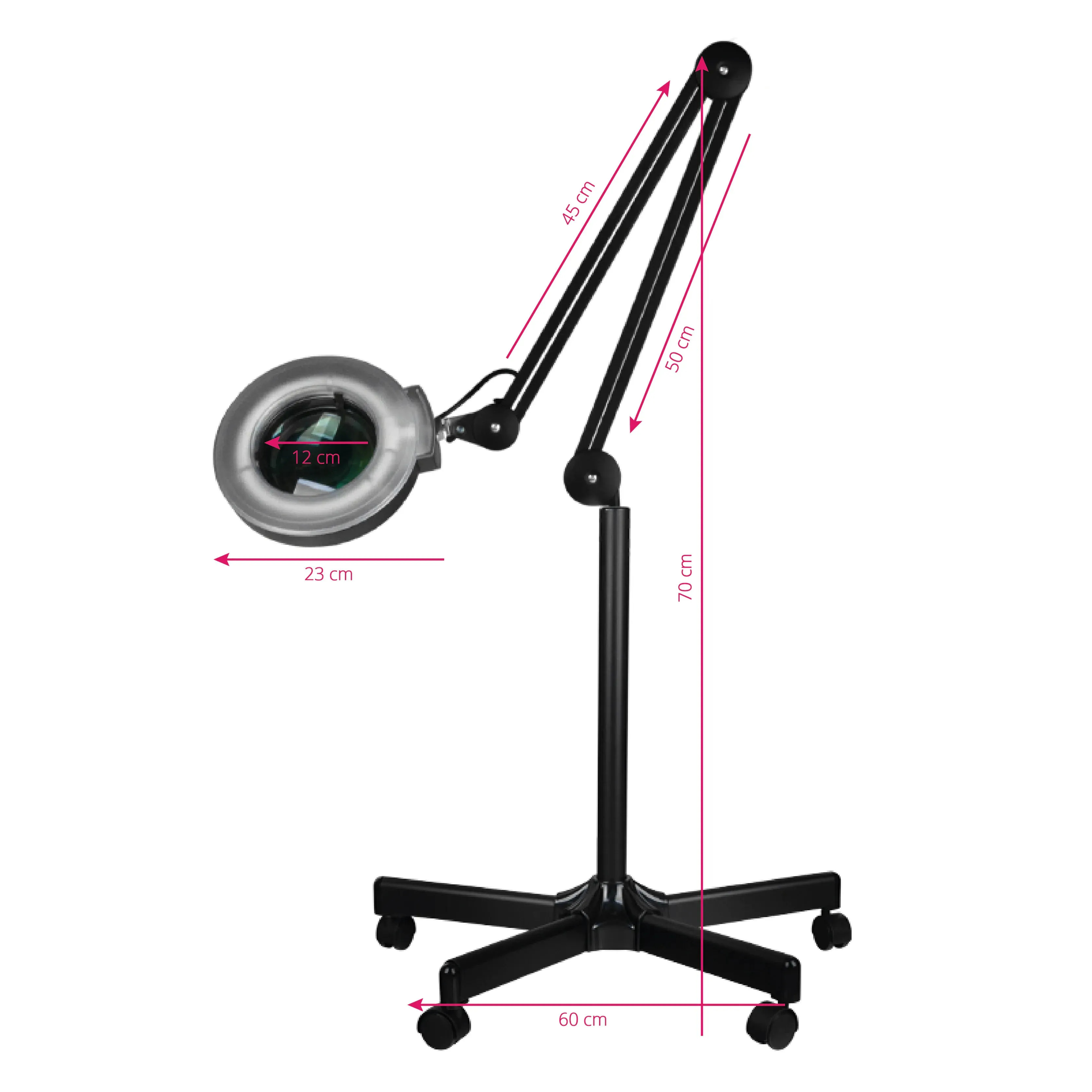 ACTIVESHOP LED magnifier lamp S5   LED tripod reg. light intensity