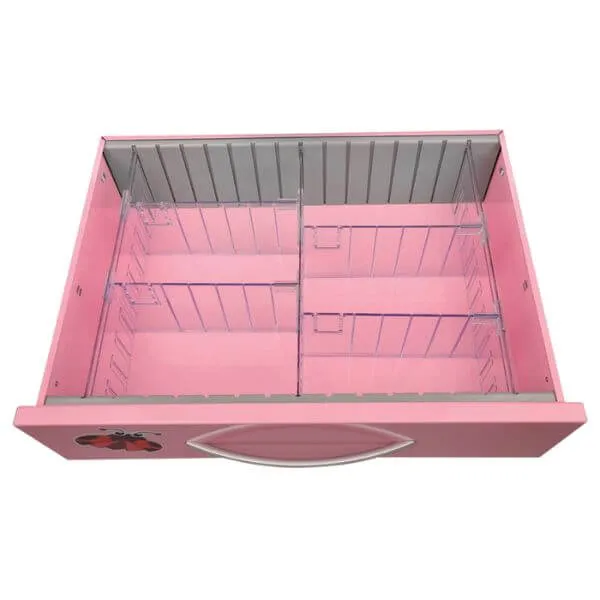 Adjustable Drawer Divider with Locating Strip for Medical Trolley 155mm