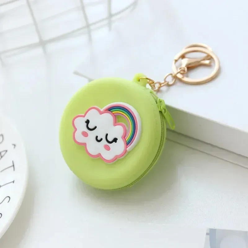 Adorable Animal Friends Silicone Coin Purse 🐾💖 - Cute Round Wallet for Kids & Adults! 🐻🎀