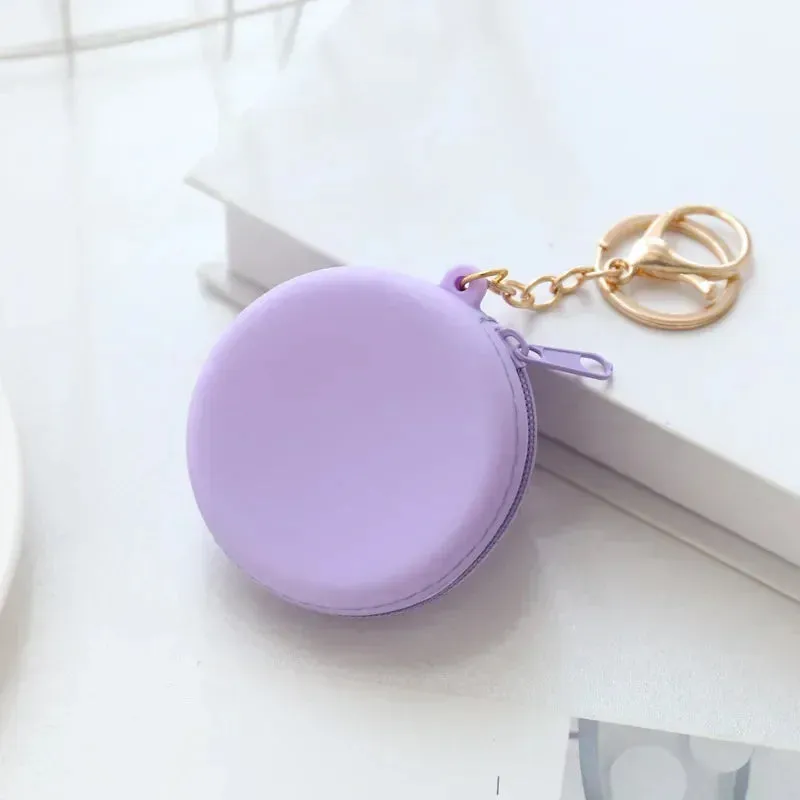 Adorable Animal Friends Silicone Coin Purse 🐾💖 - Cute Round Wallet for Kids & Adults! 🐻🎀